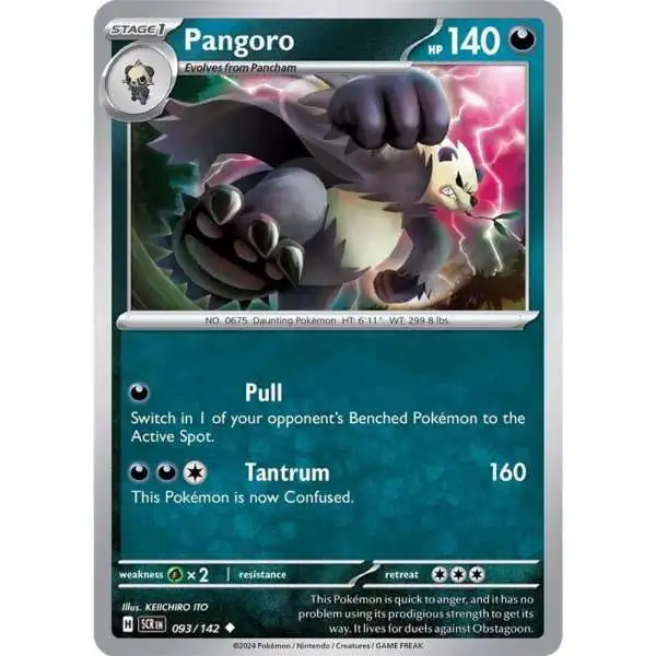 Pokemon Trading Card Game Stellar Crown Uncommon Pangoro #93