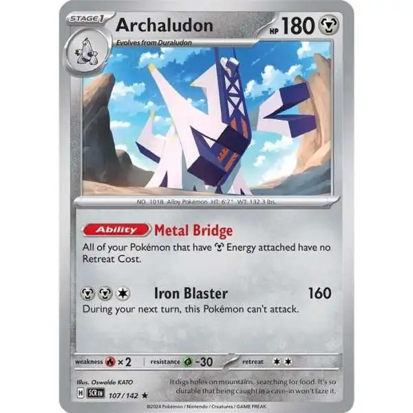 Pokemon Trading Card Game Stellar Crown Rare Archaludon #107
