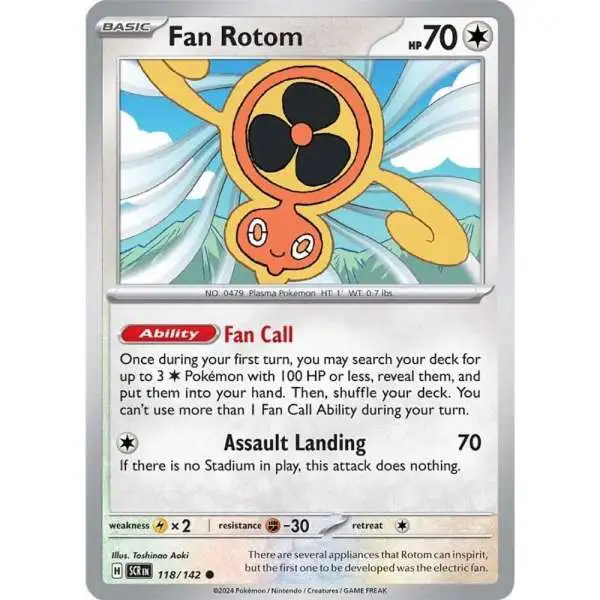Pokemon Trading Card Game Stellar Crown Common Fan Rotom #118