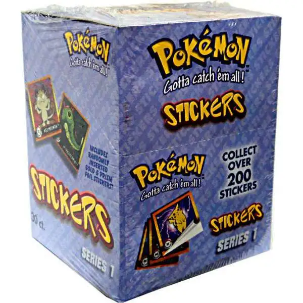 Pokemon Series 1 Sticker Box [30 Packs]