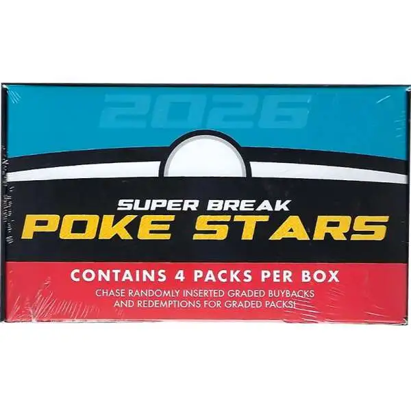 pokemon pack chase cards 2026 Poke Stars Series 1 Trading Card Box 4 Pokemon Packs From 1999 to Present Super Break Opening a Mystery Box is an experience unlike any other The History of Pokemon TCG
