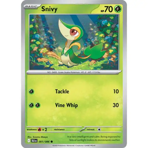 Pokemon Trading Card Game Black Bolt Common Snivy #1