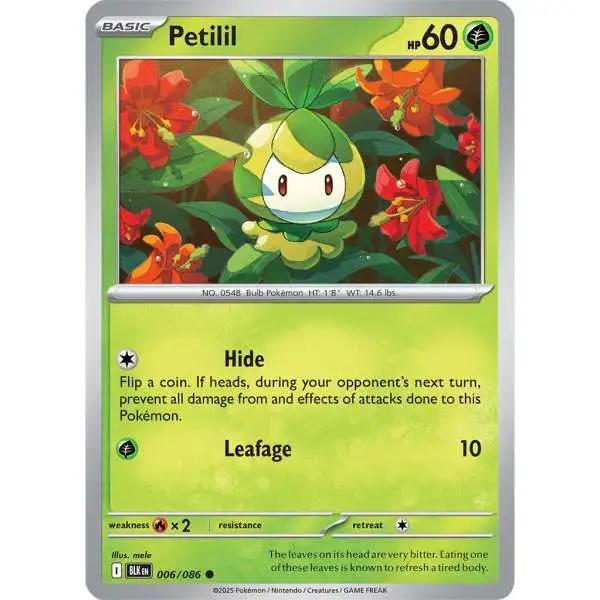 Pokemon Trading Card Game Black Bolt Common Petilil #6
