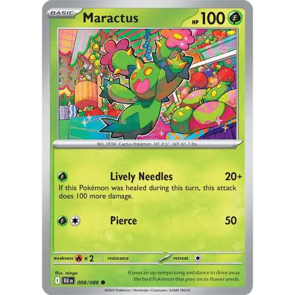 Pokemon Trading Card Game Black Bolt Common Maractus #8