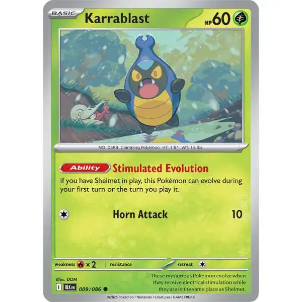 Pokemon Trading Card Game Black Bolt Common Karrablast #9