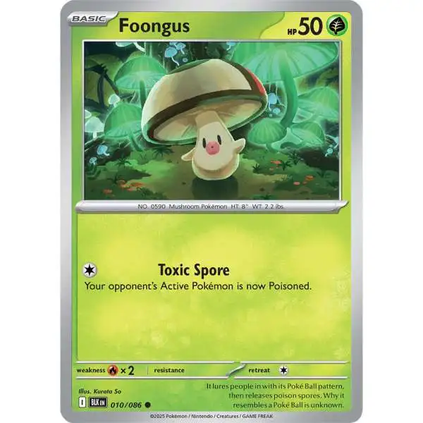 Pokemon Trading Card Game Black Bolt Common Foongus #10