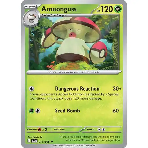 Pokemon Trading Card Game Black Bolt Uncommon Amoonguss #11