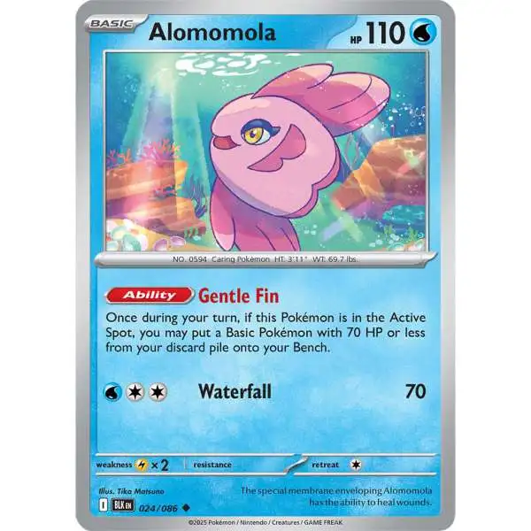 Pokemon Trading Card Game Black Bolt Uncommon Alomomola #24