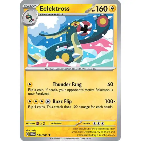 Pokemon Trading Card Game Black Bolt Uncommon Eelektross #32
