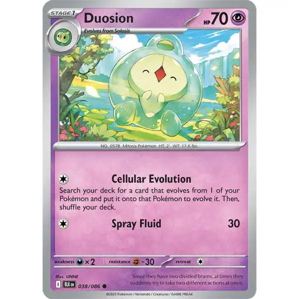 Pokemon Trading Card Game Black Bolt Common Duosion #38