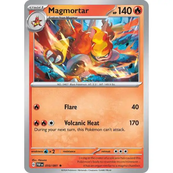 Pokemon Trading Card Game Paldean Fates Rare Magmortar #10