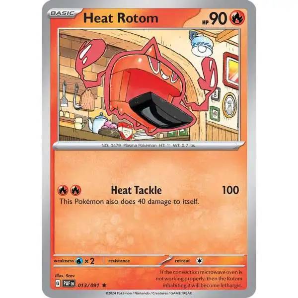 Pokemon Trading Card Game Paldean Fates Rare Heat Rotom #13