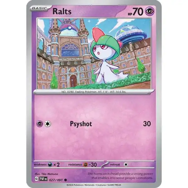 Pokemon Trading Card Game Paldean Fates Common Ralts #27
