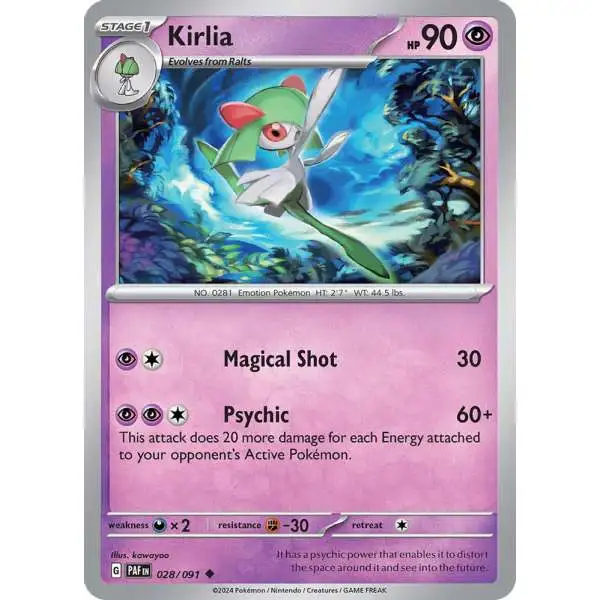 Pokemon Trading Card Game Paldean Fates Common Kirlia #28