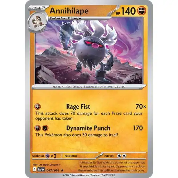 Pokemon Trading Card Game Paldean Fates Rare Annihilape #47