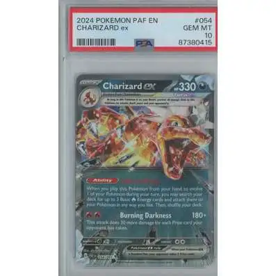 Pokemon Trading Card Game Paldean Fates Double Rare Charizard ex #54 [PSA 10]