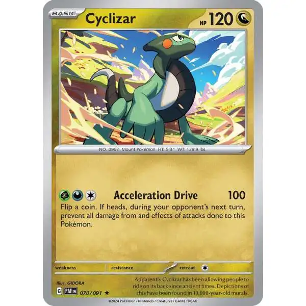 Pokemon Trading Card Game Paldean Fates Rare Cyclizar #70