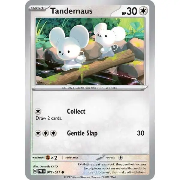 Pokemon Trading Card Game Paldean Fates Common Tandemaus #73