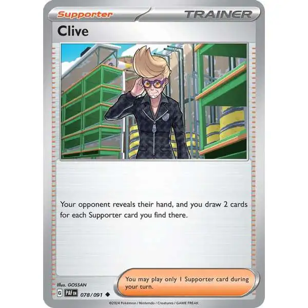 Pokemon Trading Card Game Paldean Fates Uncommon Clive #78