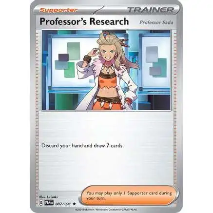 Pokemon Trading Card Game Paldean Fates Rare Professors Research #87