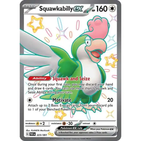 shiny ultra rare pokemon cards Pheromosa - SV5/SV94 Colorless / 250 / Stage 1 Card Text Pokemon Paldean Fates Shiny Ultra