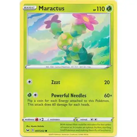 Pokemon Trading Card Game Sword & Shield Base Set Common Maractus #7