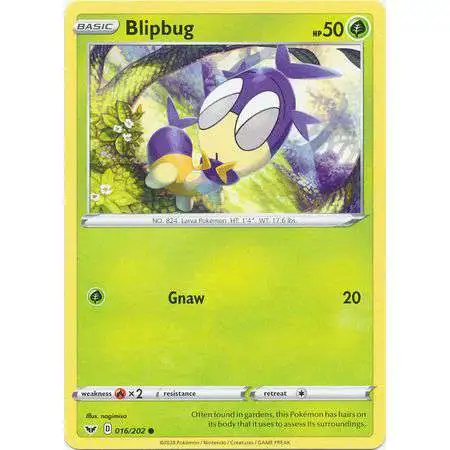 Pokemon Trading Card Game Sword & Shield Base Set Common Blipbug #16