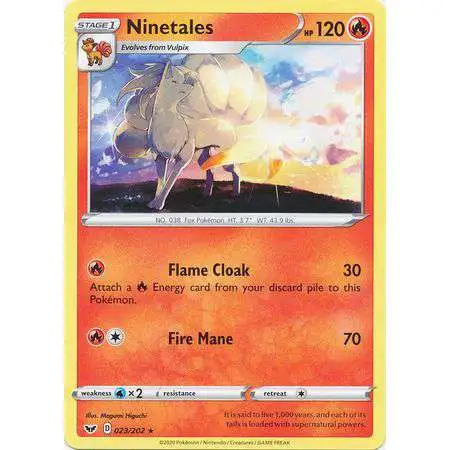 Pokemon Trading Card Game Sword & Shield Base Set Rare Ninetales #23