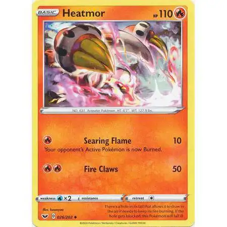 Pokemon Trading Card Game Sword & Shield Base Set Uncommon Heatmor #26