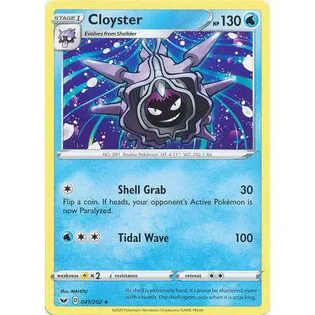 Pokemon Trading Card Game Sword & Shield Base Set Rare Cloyster #41