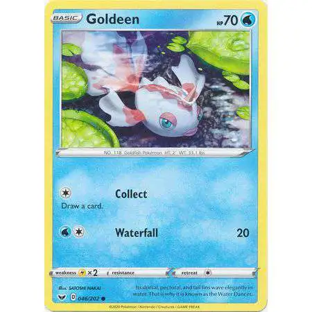 Pokemon Trading Card Game Sword & Shield Base Set Common Goldeen #46