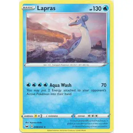 Pokemon Trading Card Game Sword & Shield Base Set Rare Lapras #48