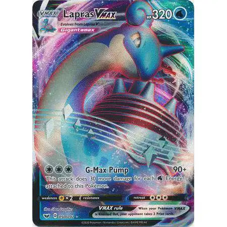Pokemon Trading Card Game Sword & Shield Base Set Ultra Rare Lapras VMAX #50