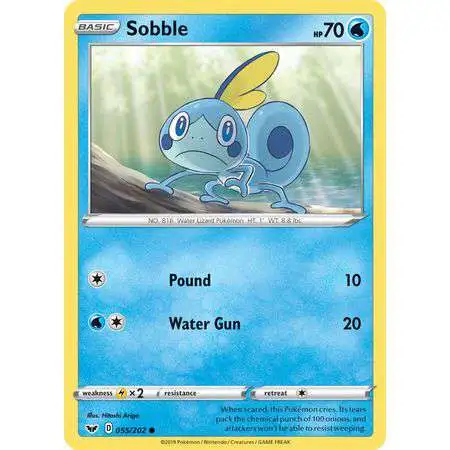 Pokemon Trading Card Game Sword & Shield Base Set Common Sobble #55
