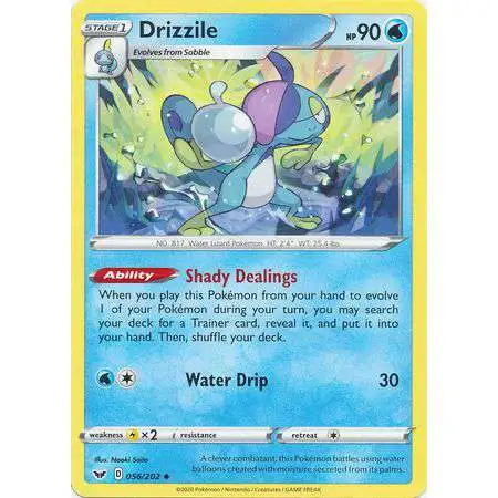 Pokemon Trading Card Game Sword & Shield Base Set Uncommon Drizzile #56