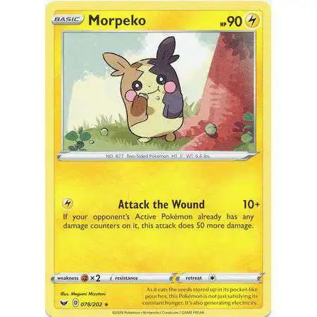 Pokemon Trading Card Game Sword & Shield Base Set Rare Morpeko #78