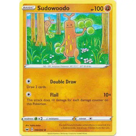 Pokemon Trading Card Game Sword & Shield Base Set Uncommon Sudowoodo #100