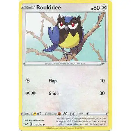 Pokemon Trading Card Game Sword & Shield Base Set Common Rookidee #150
