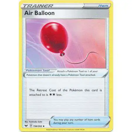 Pokemon Trading Card Game Sword & Shield Base Set Uncommon Air Balloon #156