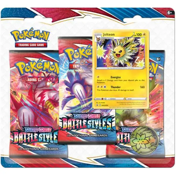 Pokemon Sword & Shield Battle Styles Jolteon Special Edition [3 Booster Packs, Promo Card & Coin]