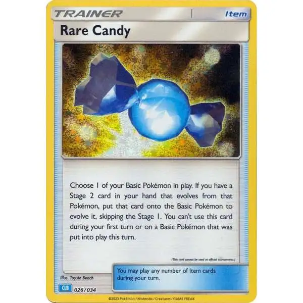 pokemon trading card game classic Classic Collection Rare Candy #26 [CLB] all as foil cards and ready to play right out of the box Pokemon Trading Card Game Classic