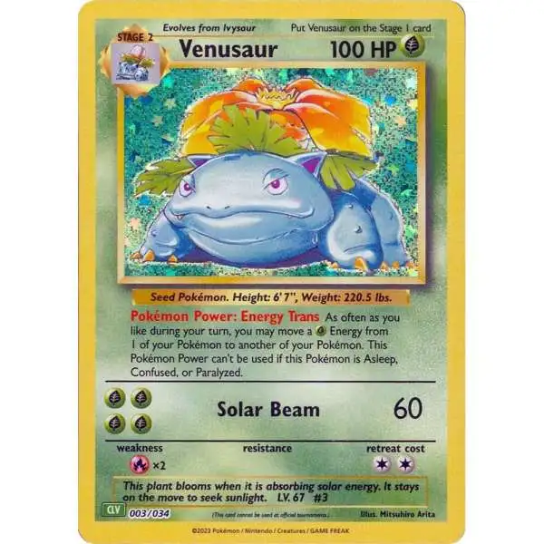 Pokemon Trading Card Game Classic Classic Collection Venusaur #3 [CLV]