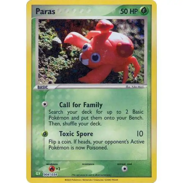 Pokemon Trading Card Game Classic Classic Collection Paras #4 [CLV]