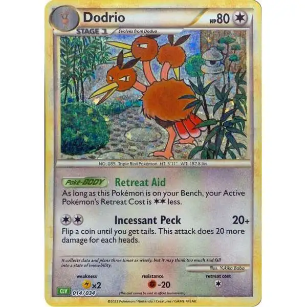 Pokemon Trading Card Game Classic Classic Collection Dodrio #14 [CLV]