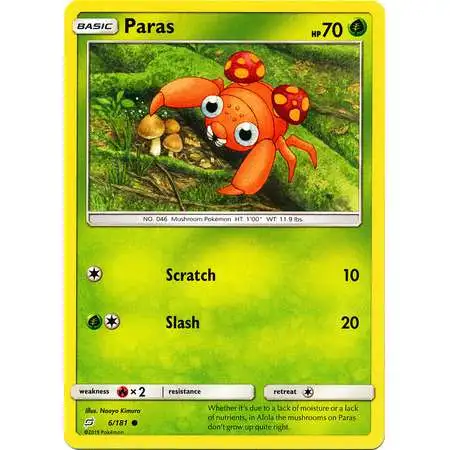 Pokemon Trading Card Game Sun & Moon Team Up Common Paras #6