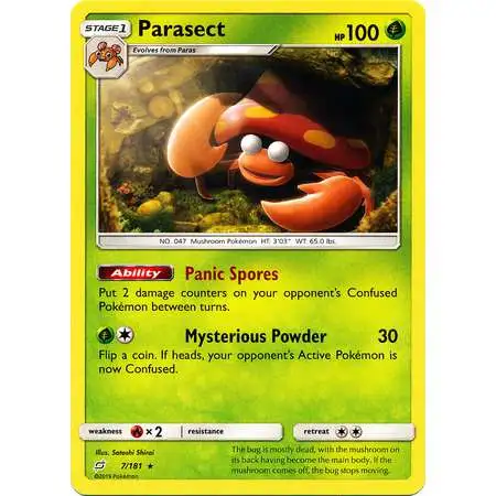 Pokemon Trading Card Game Sun & Moon Team Up Rare Parasect #7