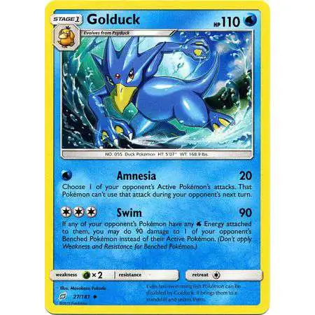 Pokemon Trading Card Game Sun & Moon Team Up Uncommon Golduck #27