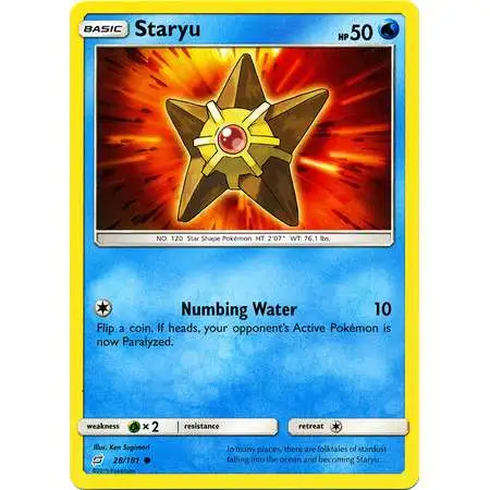 Pokemon Trading Card Game Sun & Moon Team Up Common Staryu #28