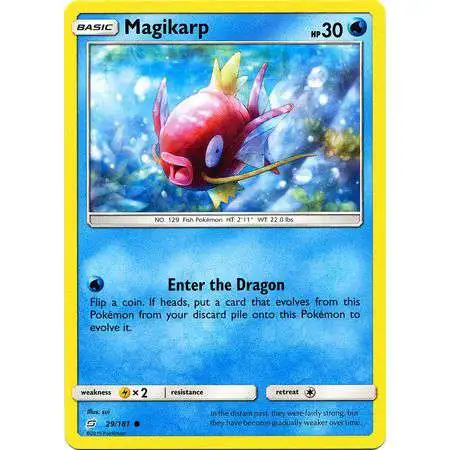 Pokemon Trading Card Game Sun & Moon Team Up Common Magikarp #29 [Reverse Holo] [Lightly Played]