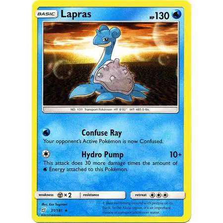 Pokemon Trading Card Game Sun & Moon Team Up Rare Lapras #31 [Reverse Holo] [Lightly Played]